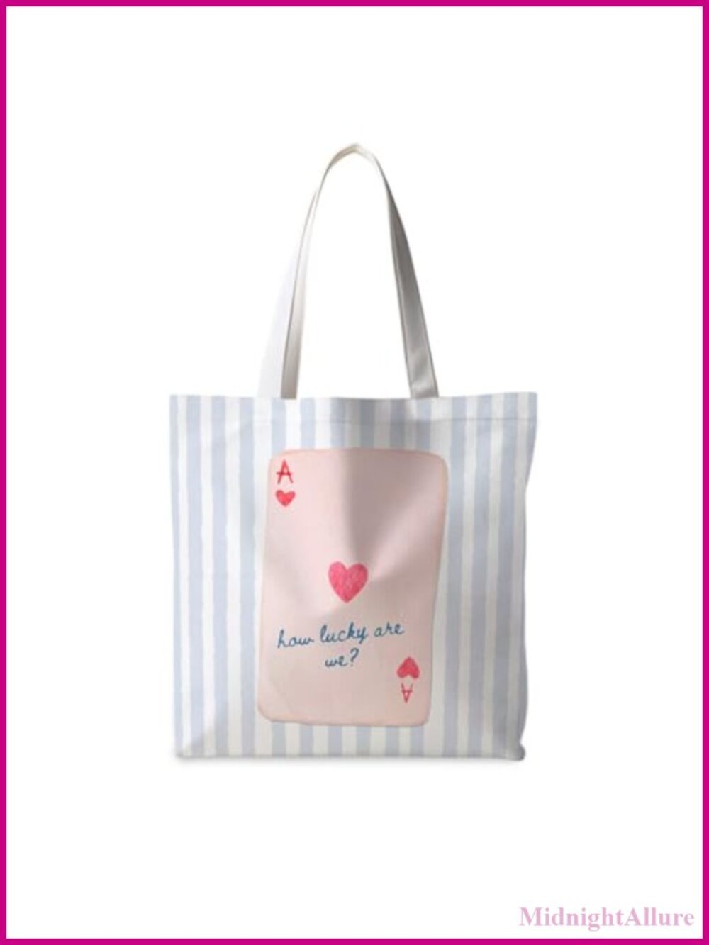 Coquette Girly Canvas Tote Bag Preppy Pink Reusable Shoulder Bag Women